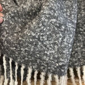 100% baby alpaca Boucle Cozy  Textured Scarf choose color